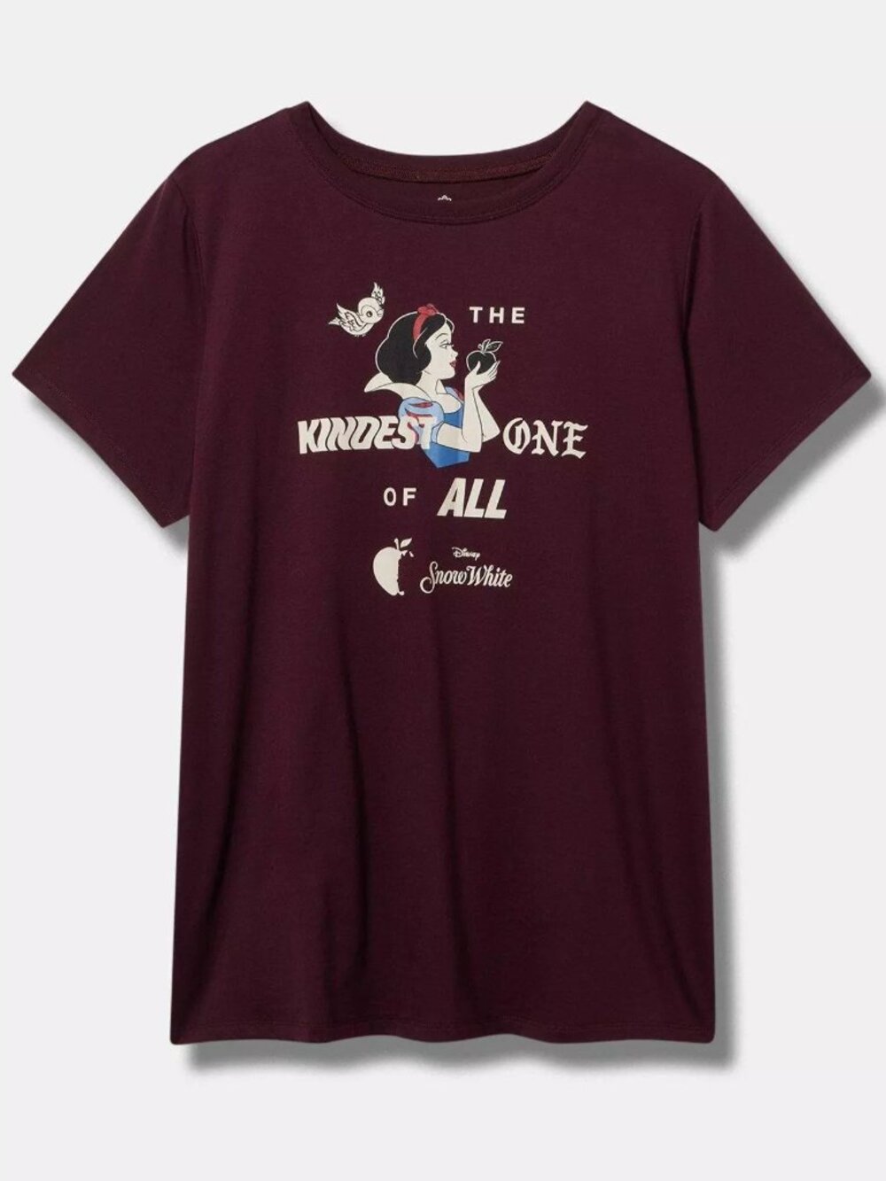 ❤️NWT TORRID TEE - DISNEY SNOW WHITE THE KINDEST ONE - MAROON - COTTON PLUS SIZE